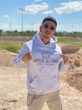 Load image into Gallery viewer, CLASSIC LOGO HOODIE. Unisex Hooded Sweatshirt /PINK/GREY/WHITE