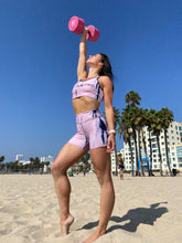 Load image into Gallery viewer, TD SHORTS - WOMENS YOGO SHORT/ BIKE PANT - SYDNEY SUNSET TYEDIE COLLECTION