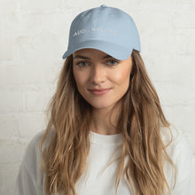 Load image into Gallery viewer, CAP /DAD HAT - AUD - WRLDWD /AVAILABLE IN PINK, CAMMO, TAN, BABY BLUE, NAVY BLUE
