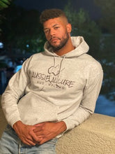 Load image into Gallery viewer, CLASSIC LOGO HOODIE. Unisex Hooded Sweatshirt /PINK/GREY/WHITE