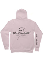 Load image into Gallery viewer, Unisex dusty Pink zip hoody- Double design-Sleeve and back logo
