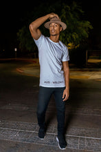 Load image into Gallery viewer, LONG BODY TEE - AUD-WRLDWD - Short Sleeve Crew/ CLASIC WHITE
