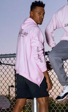 Load image into Gallery viewer, Unisex dusty Pink zip hoody- Double design-Sleeve and back logo
